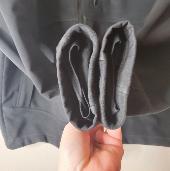 Mens Mountain Hardwear Soft Shell Fleece Jacket size Medium Black - Picture 6 of 16